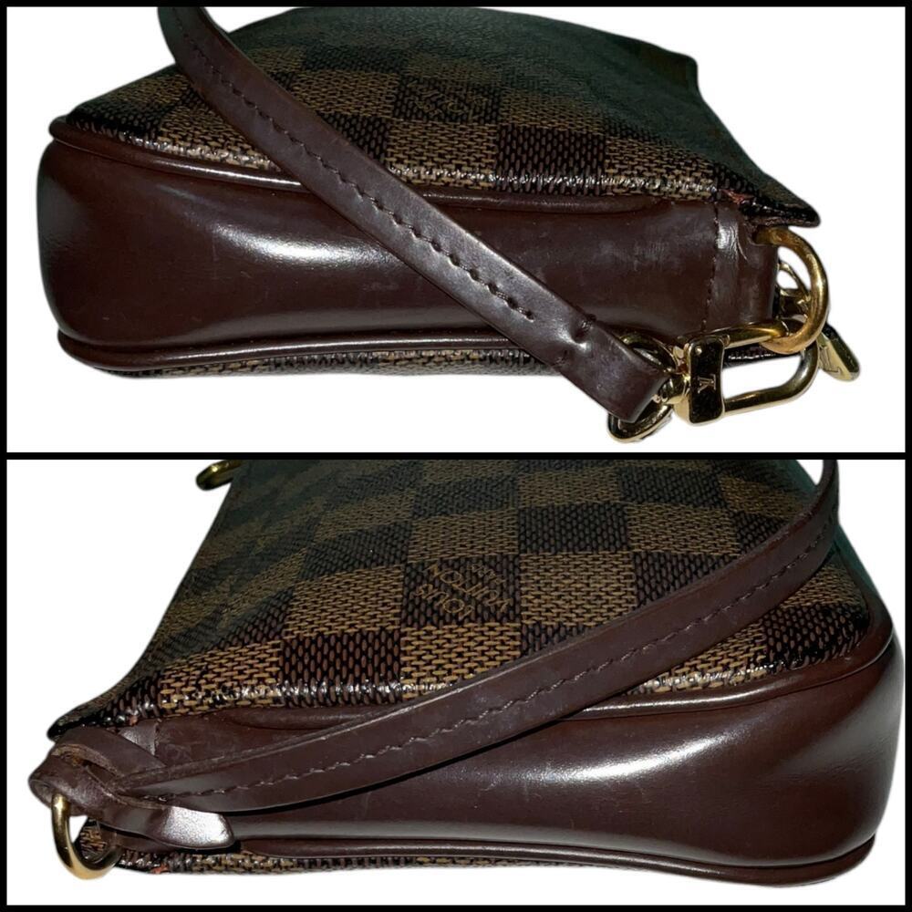 Louis Vuitton Vintage Damier Ebene Navona Pochette Accessories Bag W/Bag & Box - Picture 10 of 15